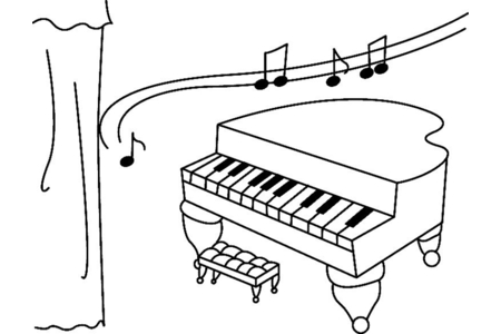 Coloriage Piano 01 – 10doigts.fr